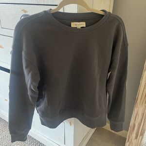 Kerry Rosenthal Boyfriend Sweatshirt Heart Patchwork